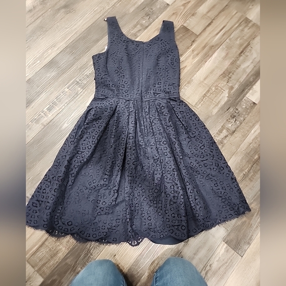 $128 MSRP J Crew Navy Blue Lace Dress NWT SZ  0 - Picture 7 of 9